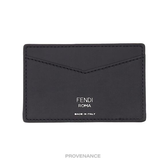 🔴 Fendi Card Holder Wallet NM - FF Zucca Canvas Black - Picture 2 of 5